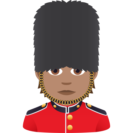 Guardsman: Medium Skin Tone on JoyPixels