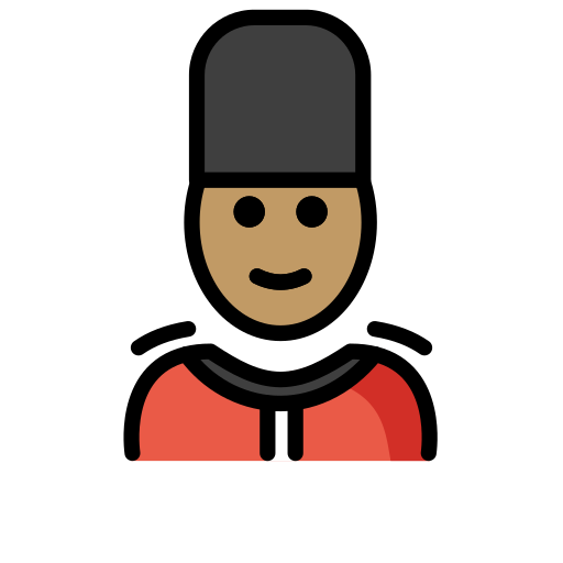 Guardsman: Medium Skin Tone on OpenMoji
