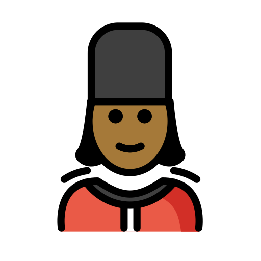 Woman Guard: Medium-Dark Skin Tone on OpenMoji