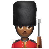 Woman Guard: Medium-Dark Skin Tone on WhatsApp