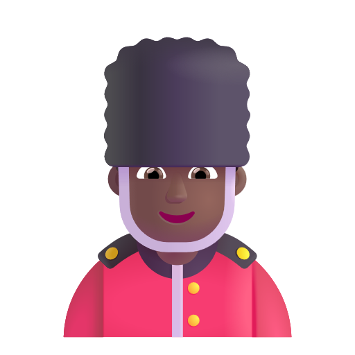 Man Guard: Medium-Dark Skin Tone on Microsoft 3D
