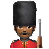 Man Guard: Medium-Dark Skin Tone on WhatsApp