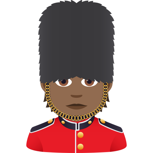Guardsman: Medium-Dark Skin Tone on JoyPixels