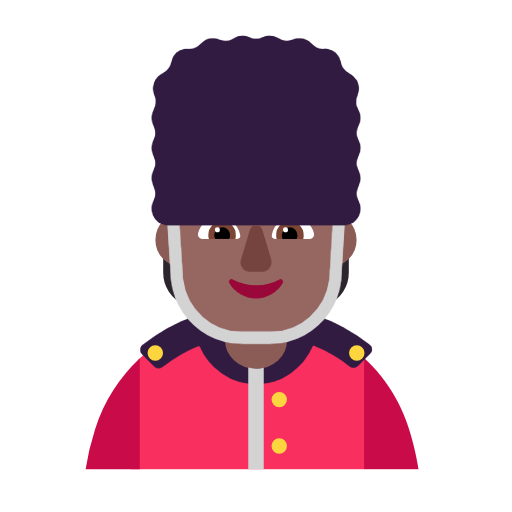 Guardsman: Medium-Dark Skin Tone on Microsoft Fluent