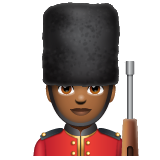 Guardsman: Medium-Dark Skin Tone on WhatsApp