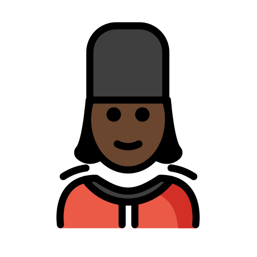Woman Guard: Dark Skin Tone on OpenMoji