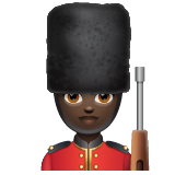 Woman Guard: Dark Skin Tone on WhatsApp