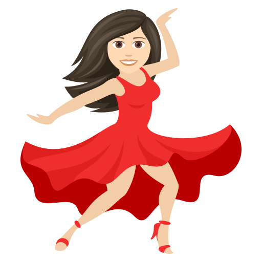 Dancer: Light Skin Tone on JoyPixels