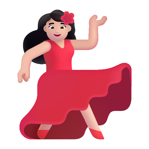 Dancer: Light Skin Tone on Microsoft 3D