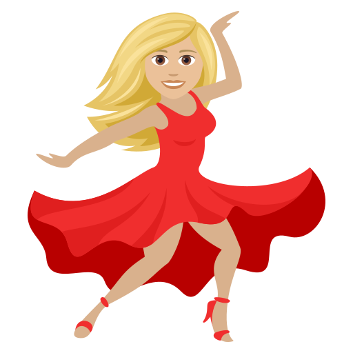 Dancer: Medium-Light Skin Tone on JoyPixels