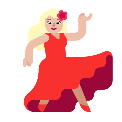 Dancer: Medium-Light Skin Tone on Microsoft Fluent