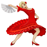 Dancer: Medium-Light Skin Tone on WhatsApp