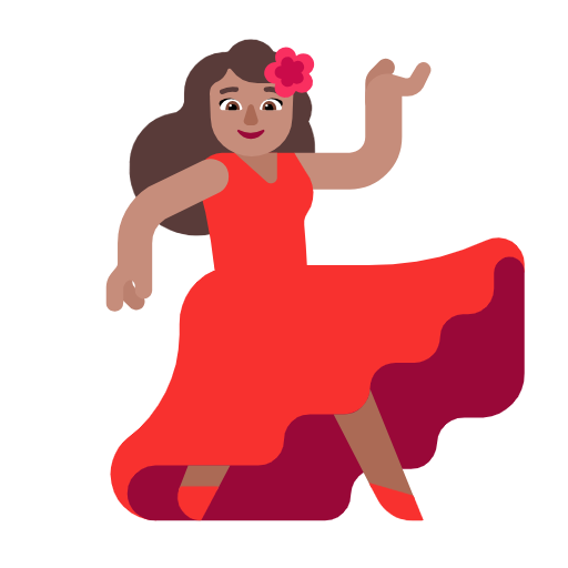 Dancer: Medium Skin Tone on Microsoft Fluent