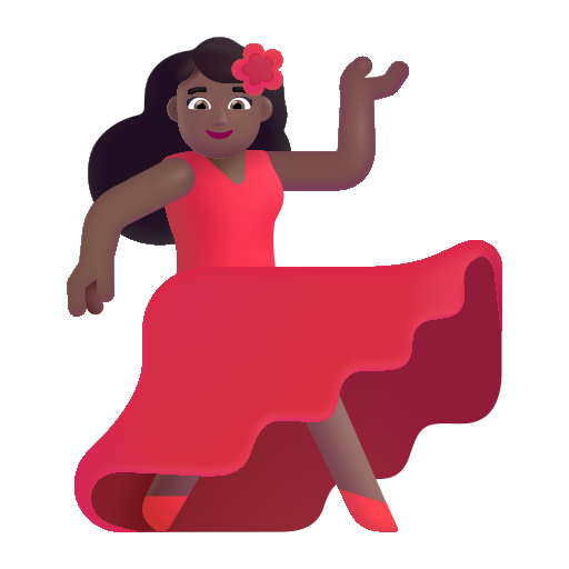 Dancer: Medium-Dark Skin Tone on Microsoft 3D