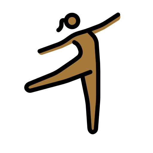 Dancer: Medium-Dark Skin Tone on OpenMoji