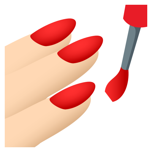 Nail Polish: Light Skin Tone on JoyPixels