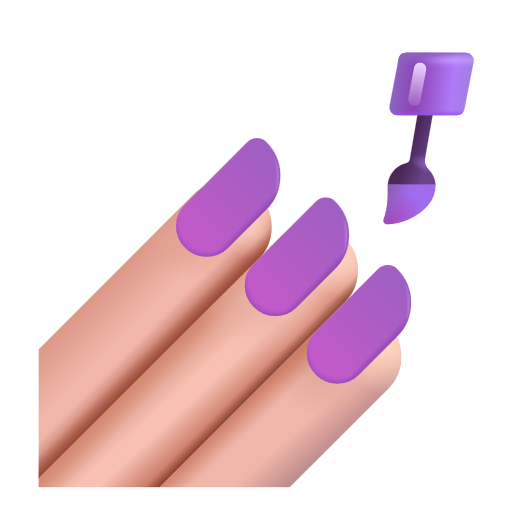 Nail Polish: Light Skin Tone on Microsoft 3D