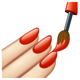 Nail Polish: Light Skin Tone on WhatsApp