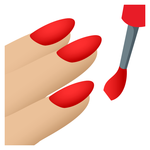 Nail Polish: Medium-Light Skin Tone on JoyPixels