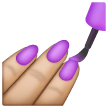 Nail Polish: Medium-Light Skin Tone on Samsung