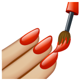 Nail Polish: Medium-Light Skin Tone on WhatsApp