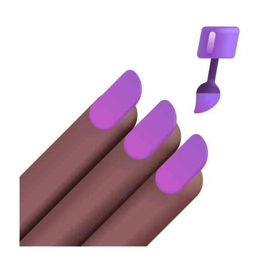 Nail Polish: Medium-Dark Skin Tone on Microsoft 3D