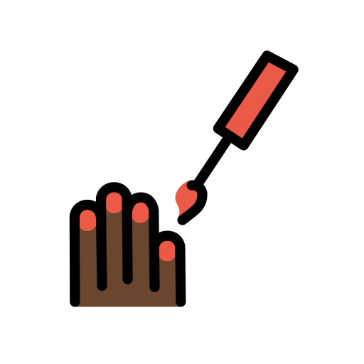 Nail Polish: Dark Skin Tone on OpenMoji