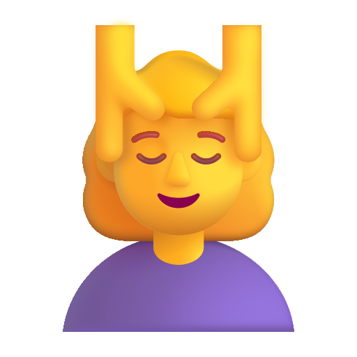 Woman Getting Massage on Microsoft 3D