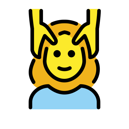 Woman Getting Massage on OpenMoji