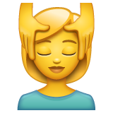 Woman Getting Massage on WhatsApp