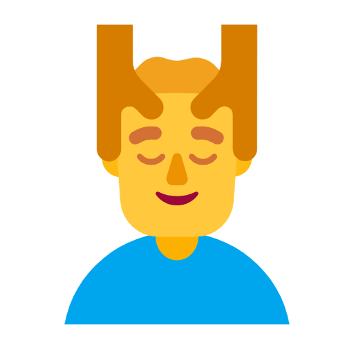 Man Getting Massage on Microsoft Fluent
