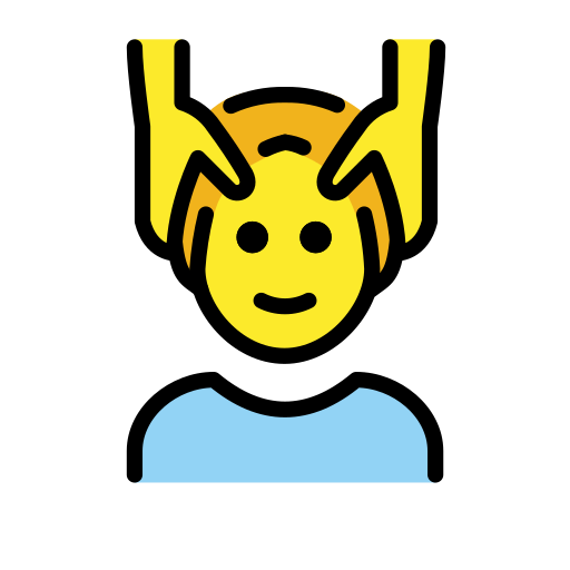 Man Getting Massage on OpenMoji