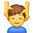 Man Getting Massage on Samsung