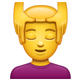 Man Getting Massage on WhatsApp