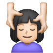 Woman Getting Massage: Light Skin Tone on Samsung