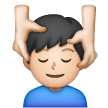 Man Getting Massage: Light Skin Tone on Samsung