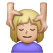 Woman Getting Massage: Medium-Light Skin Tone on Samsung