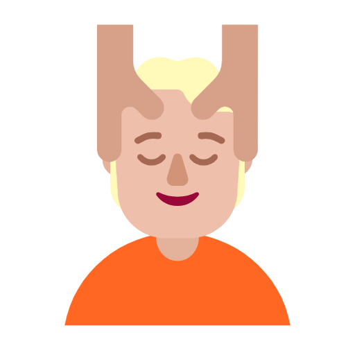 Face Massage: Medium-Light Skin Tone on Microsoft Fluent