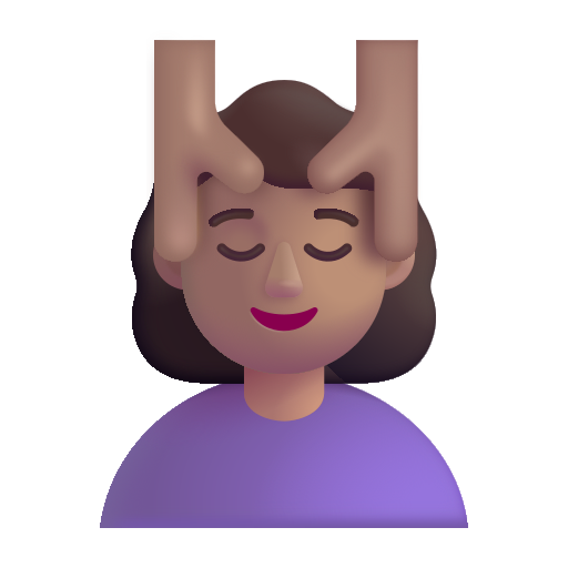 Woman Getting Massage: Medium Skin Tone on Microsoft 3D