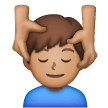 Man Getting Massage: Medium Skin Tone on Samsung