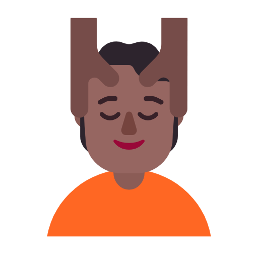 Face Massage: Medium-Dark Skin Tone on Microsoft Fluent