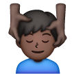 Man Getting Massage: Dark Skin Tone on Samsung