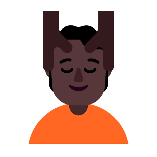 Face Massage: Dark Skin Tone on Microsoft Fluent