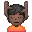 Face Massage: Dark Skin Tone on Samsung