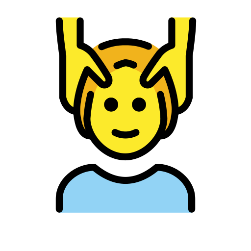 Face Massage on OpenMoji