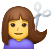 Woman Getting Haircut on Samsung