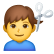 Man Getting Haircut on Samsung
