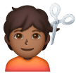 Haircut: Medium-Dark Skin Tone on Samsung