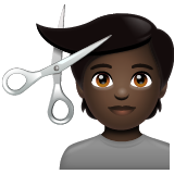 Haircut: Dark Skin Tone on WhatsApp