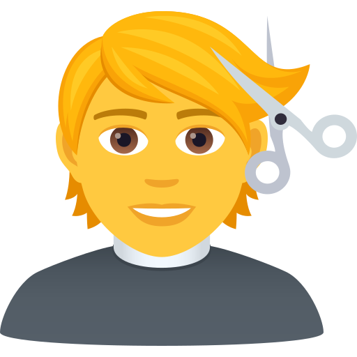 Haircut on JoyPixels